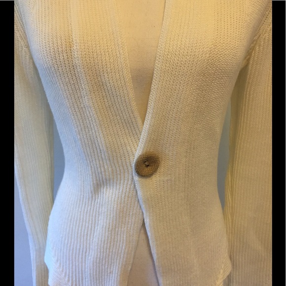 SOLD Brunello Cucinelli white ribbed sweater - Picture 5 of 8
